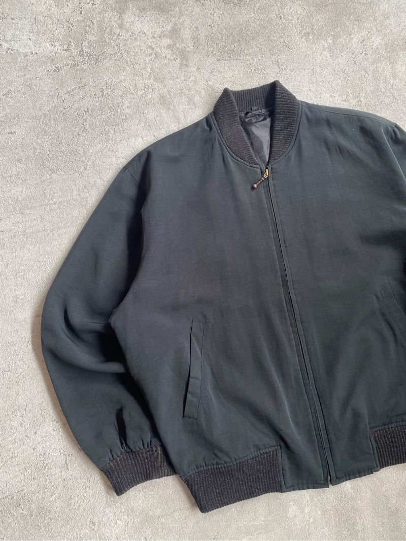 Vintage Y2K Bomber jacket Pria green, foto 4