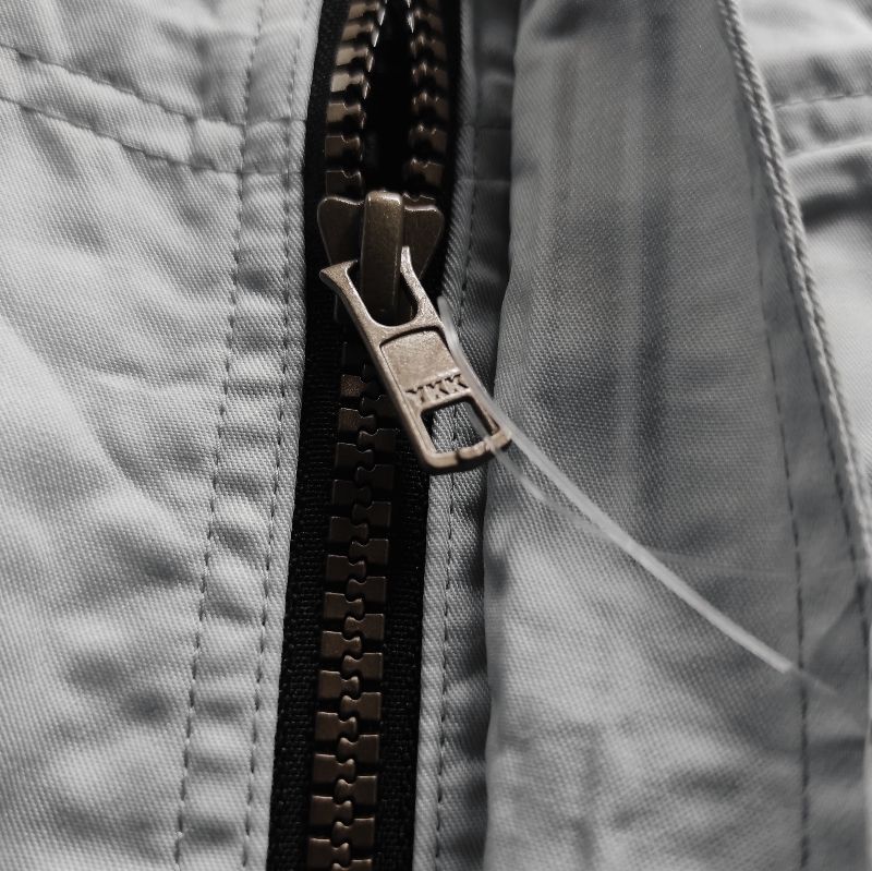 Biker Casual Harrington jacket Pria white gray, foto 8