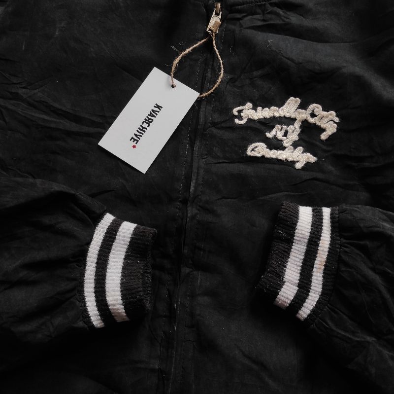 Casual Bomber jacket Pria black, foto 4