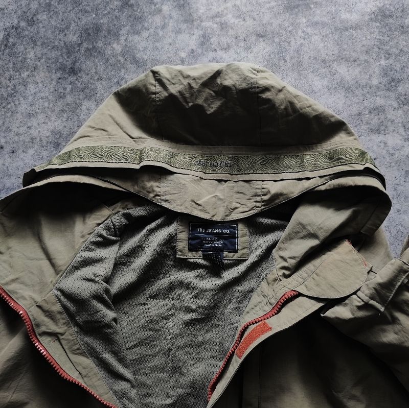 Gorpcore Casual Windbreaker Pria green, foto 5