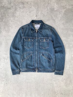 Japanese brand Vintage Y2K Denim jacket Pria blue