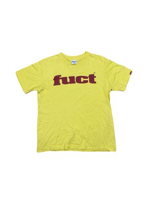 FUCT Vintage Streetwear T-shirt Pria yellow