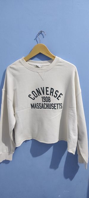Converse Casual Crop top Wanita white