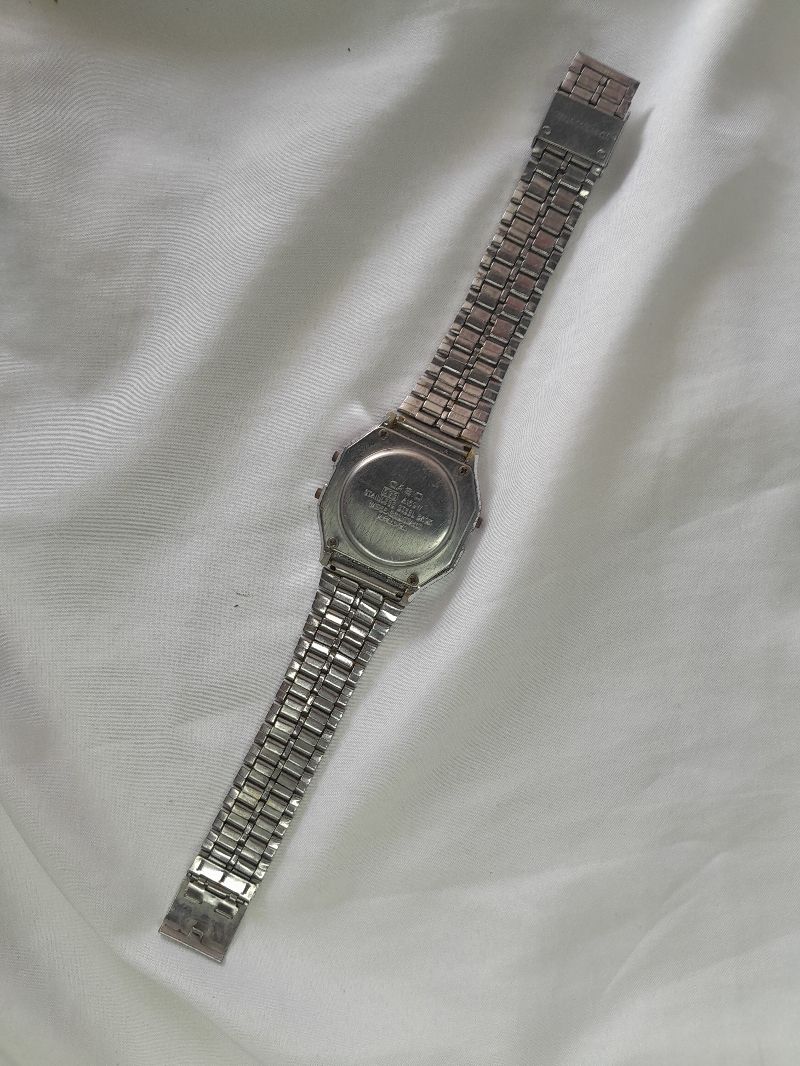 Casio Vintage Minimalist Pria silver, foto 2