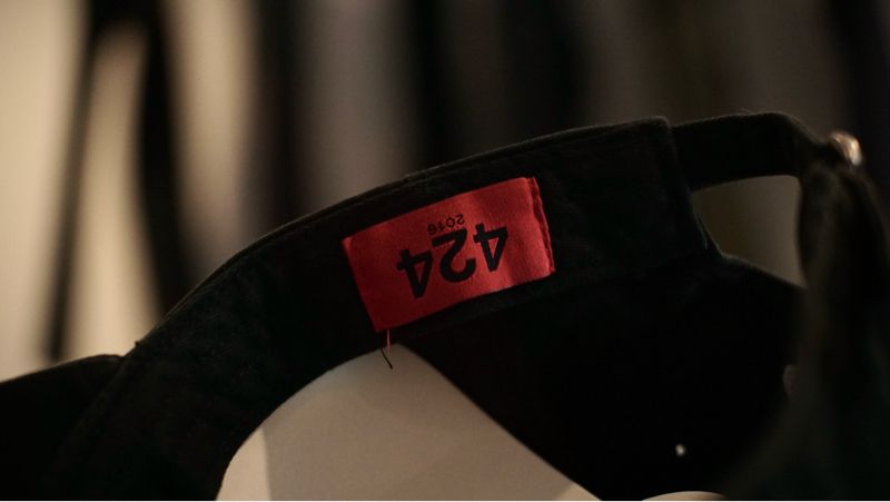 424 Luxury Minimalist Hat Pria black, foto 5