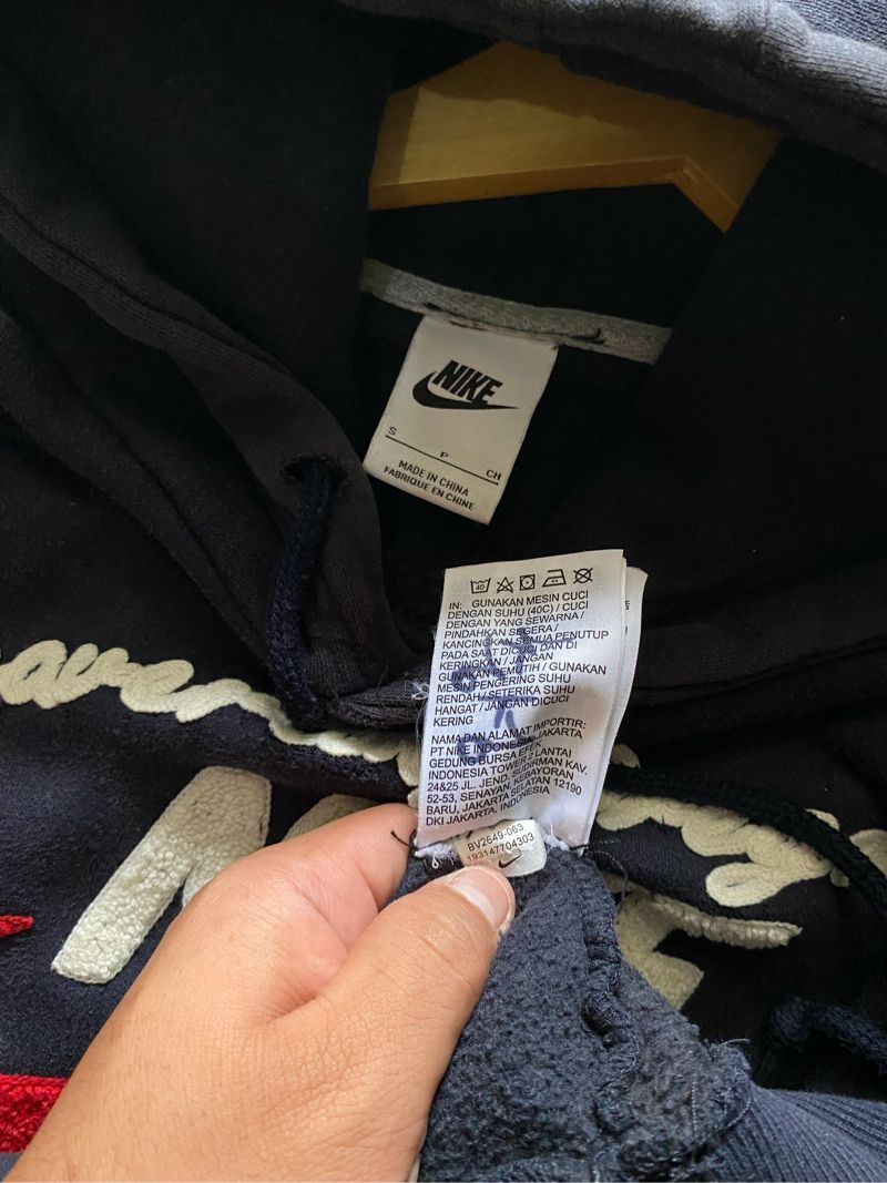 Nike Y2K Hoody Pria white navy, foto 4