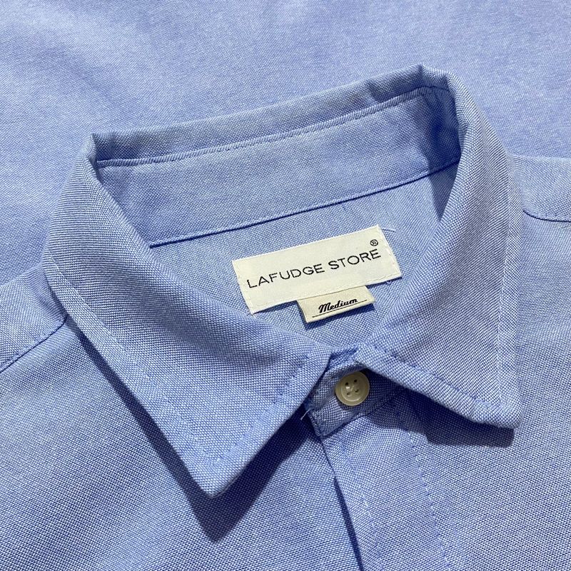 Lafudge Y2K Formal shirt Pria blue, foto 2