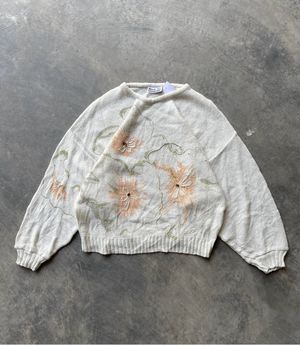 Black Diamond Vintage Sweater Wanita cream