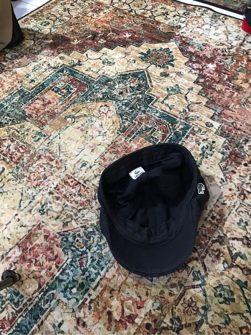 Lacoste Vintage Y2K Hat Pria black, foto 4