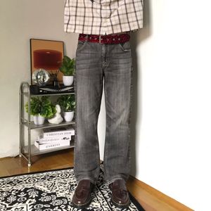 Vintage Y2K Jeans Pria black gray