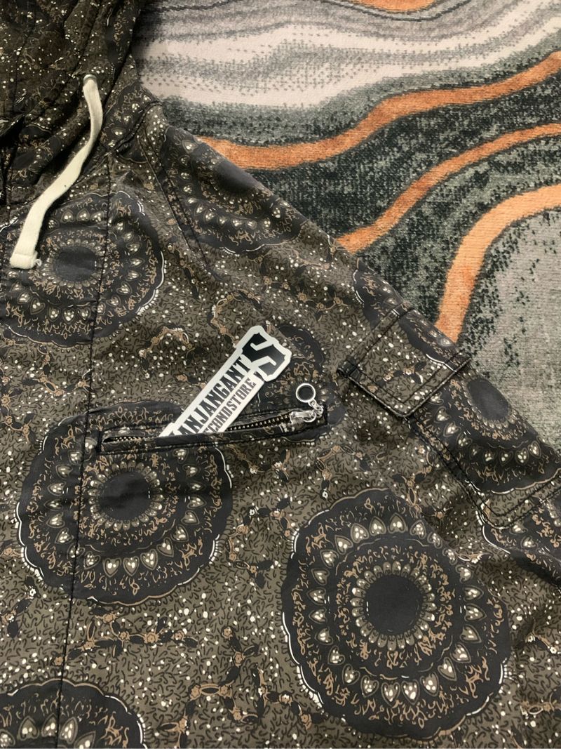 Beams Batik Parka Pria brown, foto 5