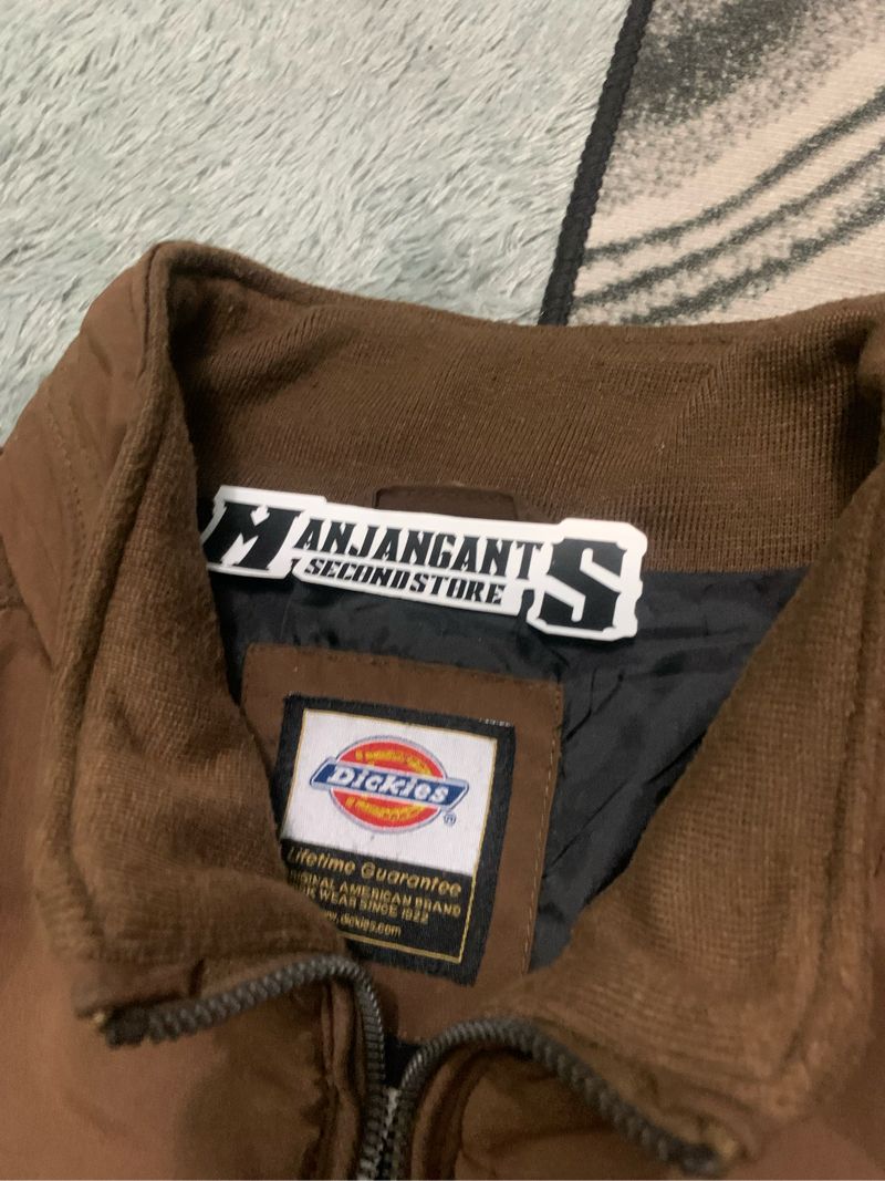 Dickies Gorpcore Casual Puffer jacket Pria brown, foto 3