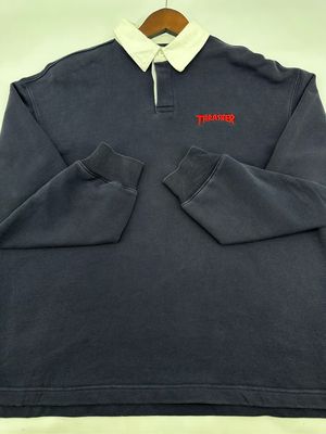 Thrasher Casual Sweater Pria white black