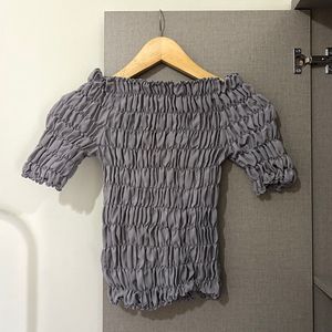 Casual Blouse Wanita gray