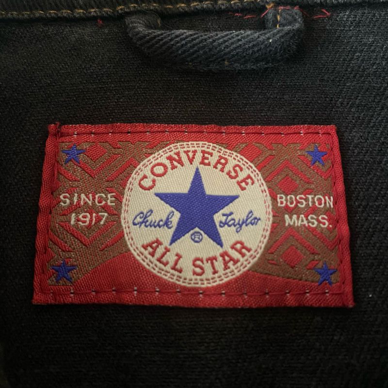 Converse Luxury Casual Denim jacket Pria black, foto 3