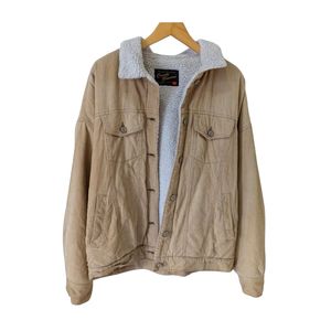 Japanese brand Streetwear Y2K Denim jacket Pria tan