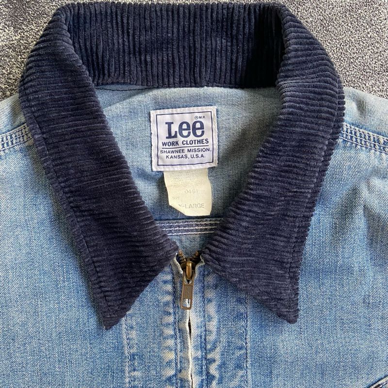 Lee Vintage Grunge Denim jacket Pria blue, foto 4