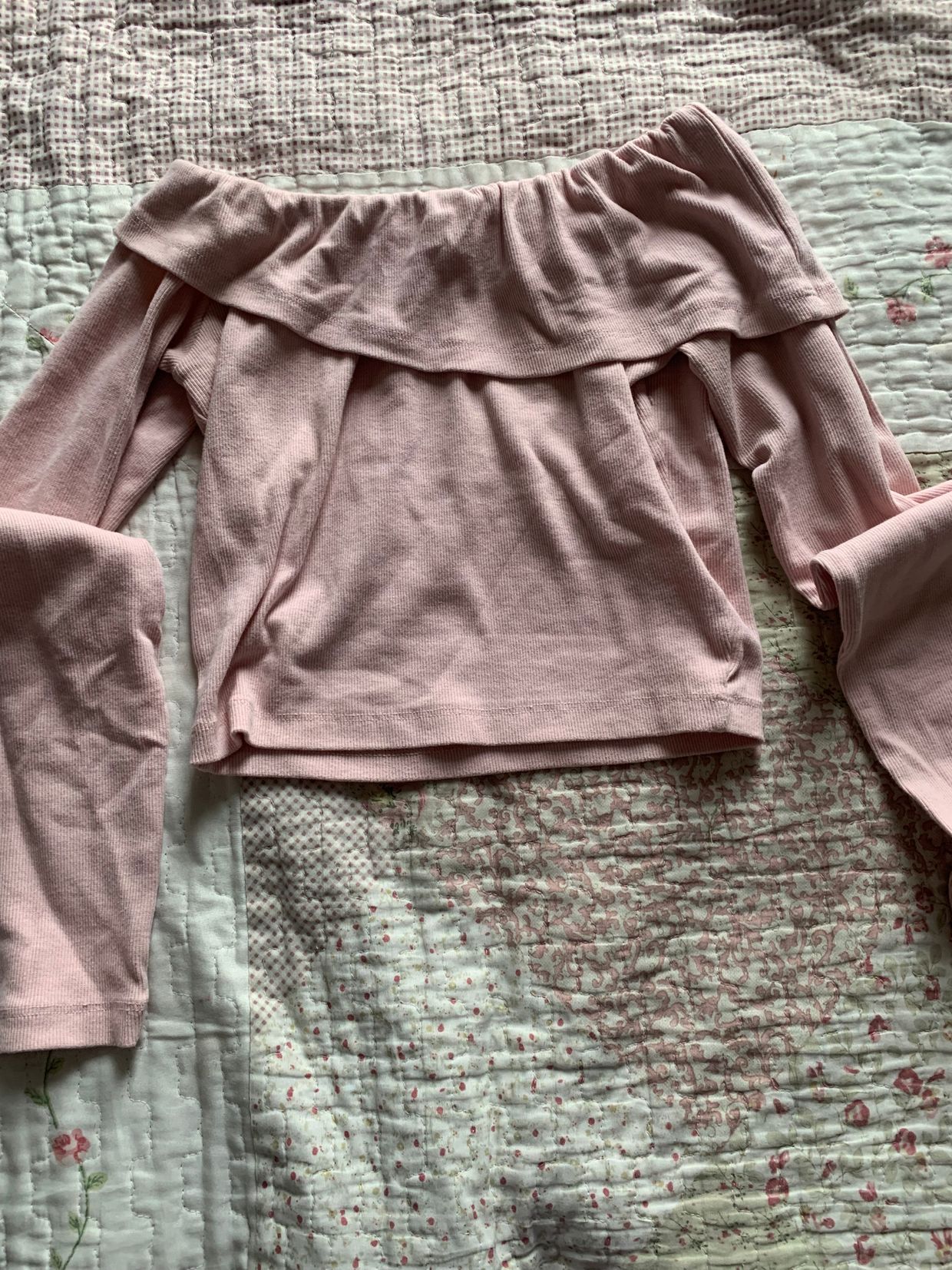 Y2K Coquette Crop top Wanita pink