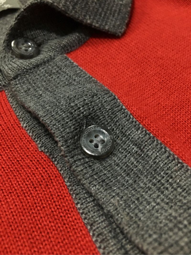 Crocodile Avant Garde Cardigan Pria red gray, foto 4