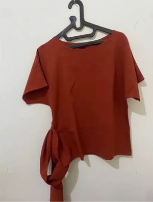 Casual Blouse Wanita orange