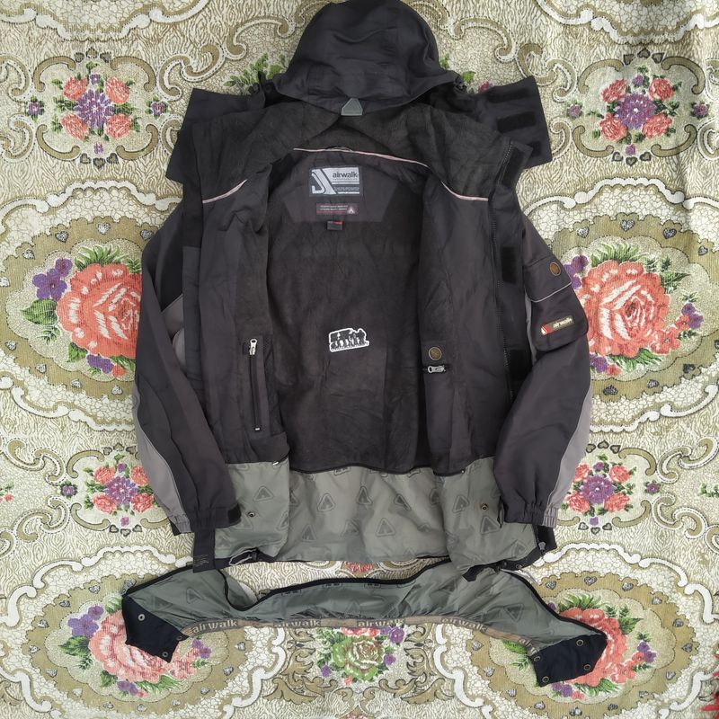 Airwalk Luxury Gorpcore Windbreaker Pria black gray, foto 4