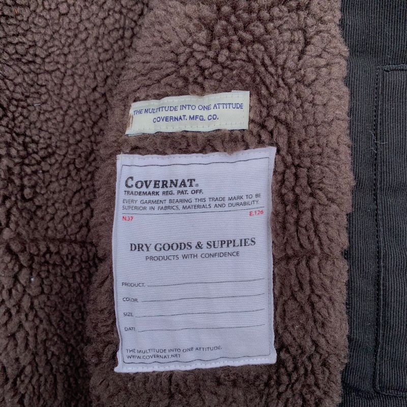 Covernat Vintage Bomber jacket Pria black, foto 7