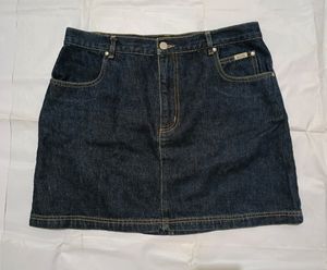 Streetwear Indie Skirt Wanita navy