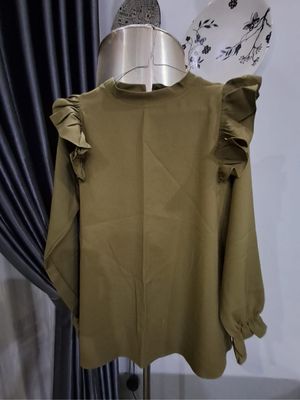Casual Blouse Wanita green