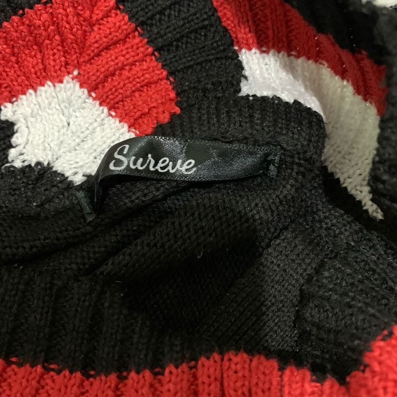 Indie Sweater Wanita red black, foto 3