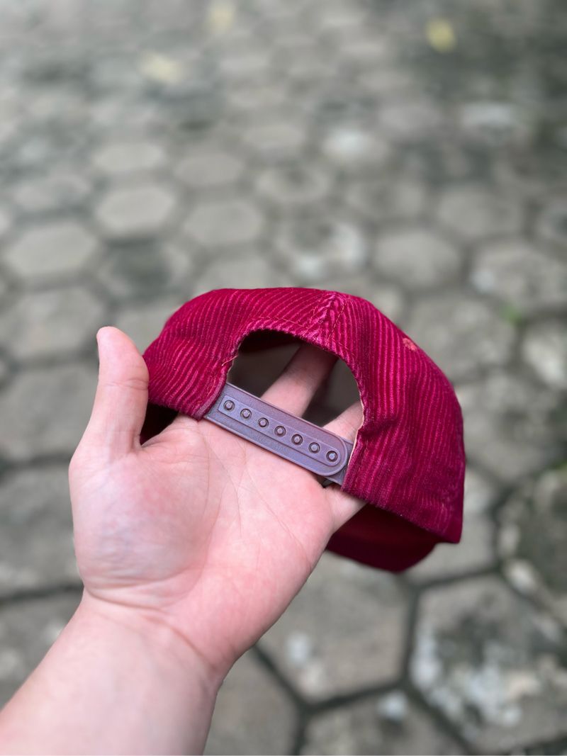 Vintage Hat Pria burgundy, foto 3