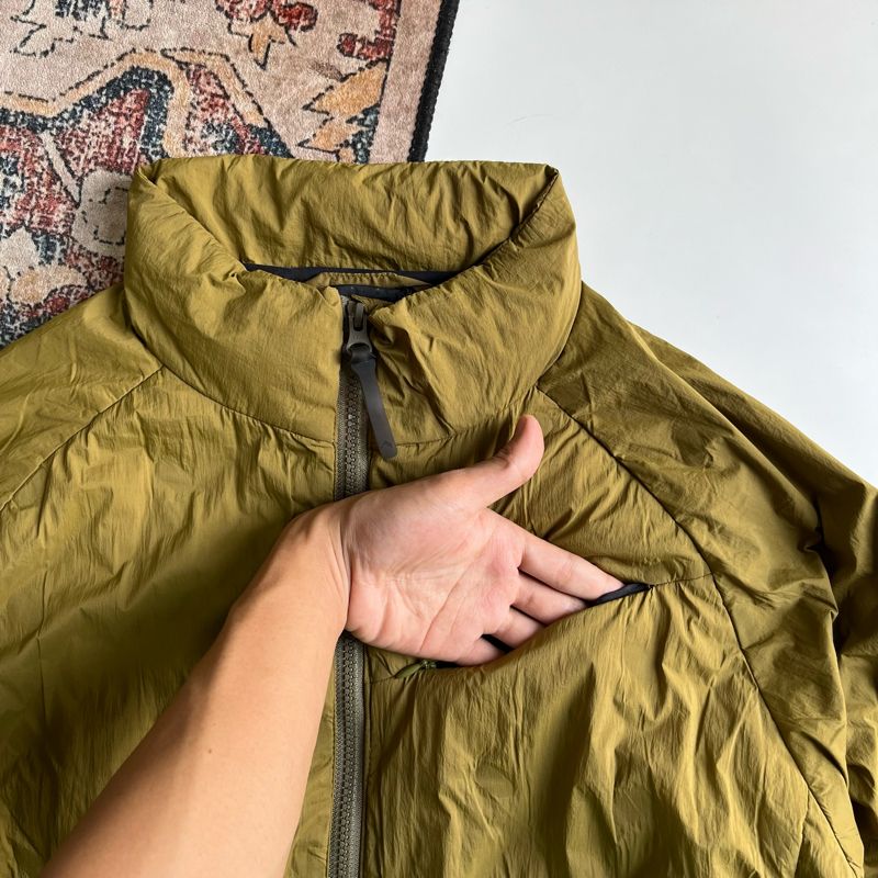 Y2K Sportswear Puffer jacket Pria yellow, foto 4