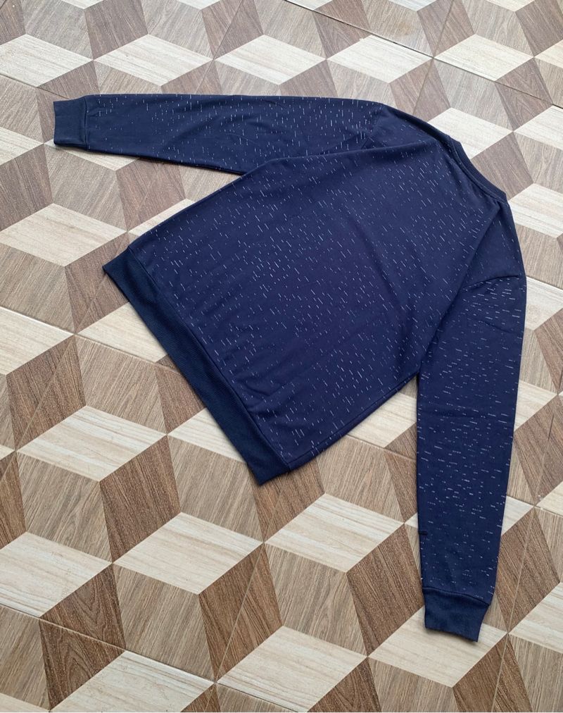 Minimalist Sweater Pria navy, foto 4