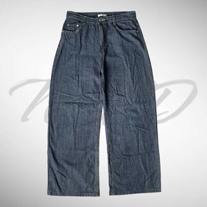 Streetwear Y2K Jeans Pria blue