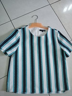 Casual Blouse Wanita blue