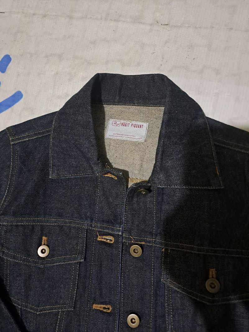 Vintage Y2K Denim jacket Pria black, foto 2