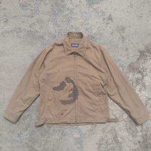 Streetwear Casual Harrington jacket Pria tan