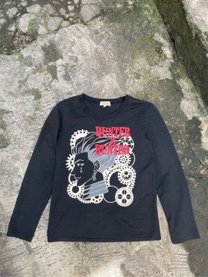 Japanese brand Vintage Y2K T-shirt Pria black