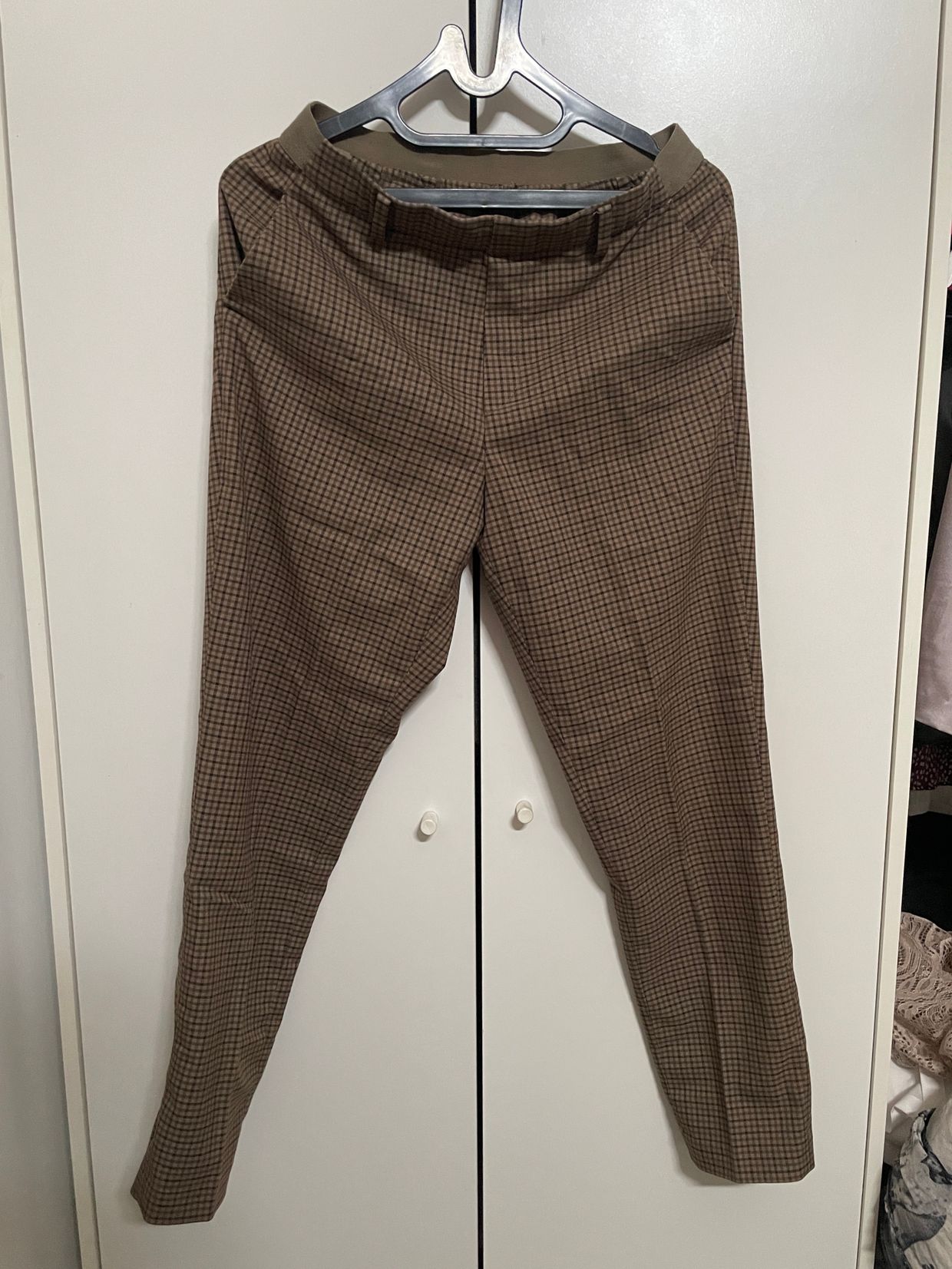 Uniqlo Vintage Minimalist Casual trouser Wanita brown