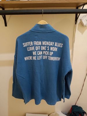 Streetwear Sweatshirt Pria blue