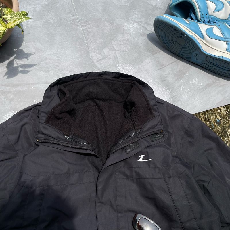 Gorpcore Grunge Windbreaker Pria black, foto 3