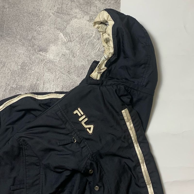 Fila Gorpcore Parka Pria white black, foto 3