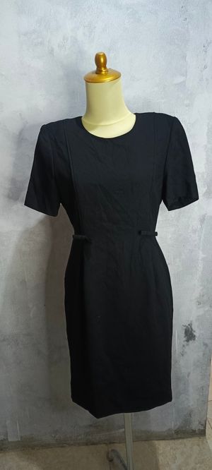 Casual Casual dress Wanita black cream