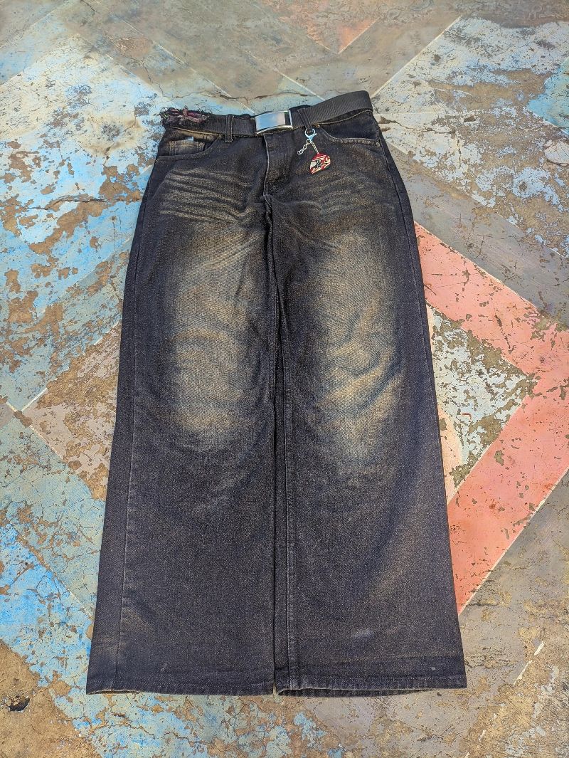 Vintage Jeans Pria black, foto 2