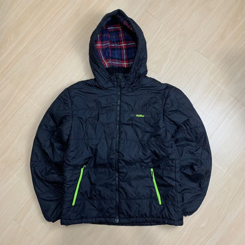 Feltics Avant Garde Puffer jacket Pria black Preloved