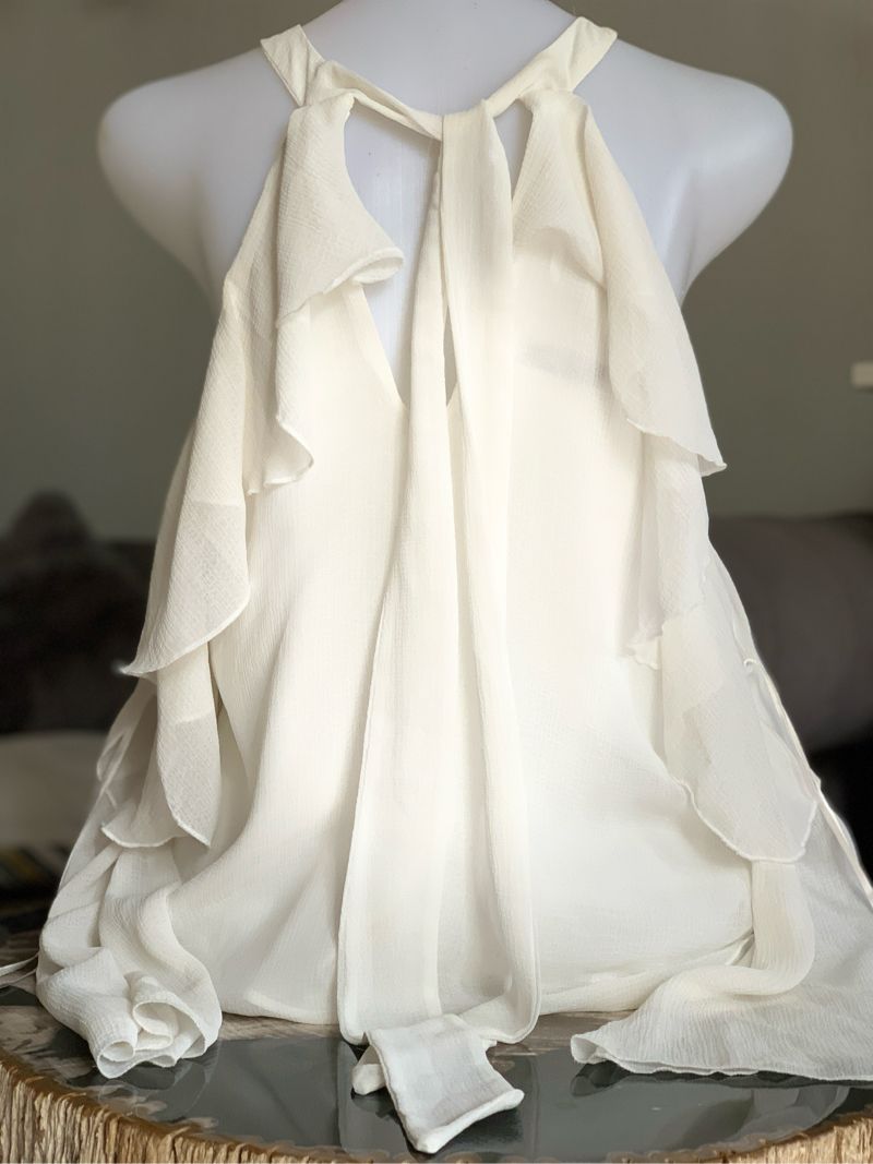 Mango Luxury Blouse Wanita white, foto 2