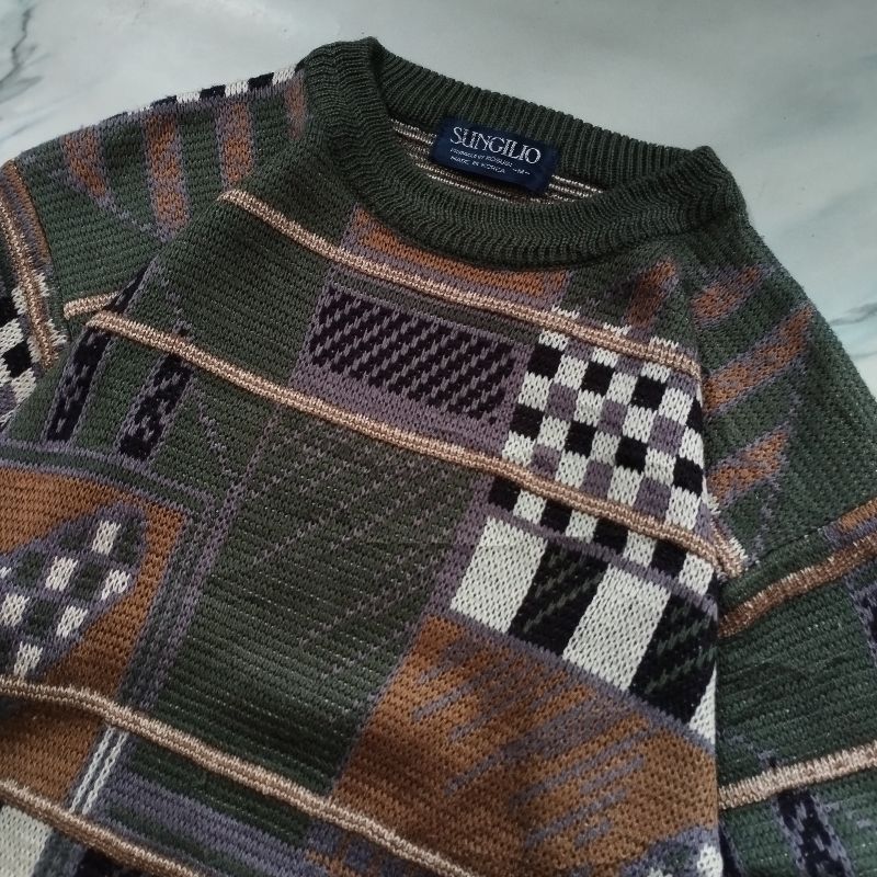 Vintage Sweater Pria green, foto 3