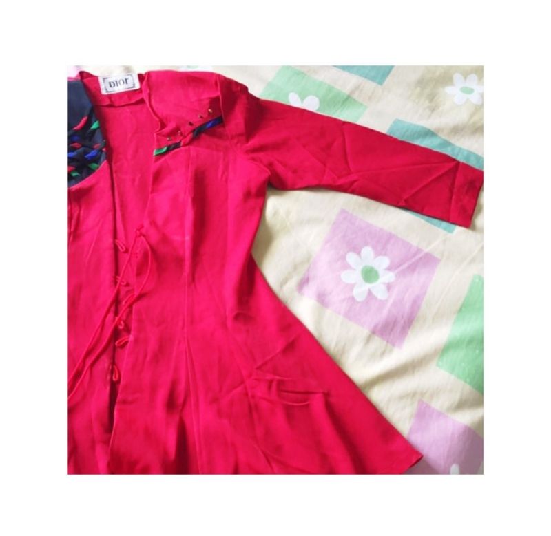 Vintage Blazer Wanita red, foto 3
