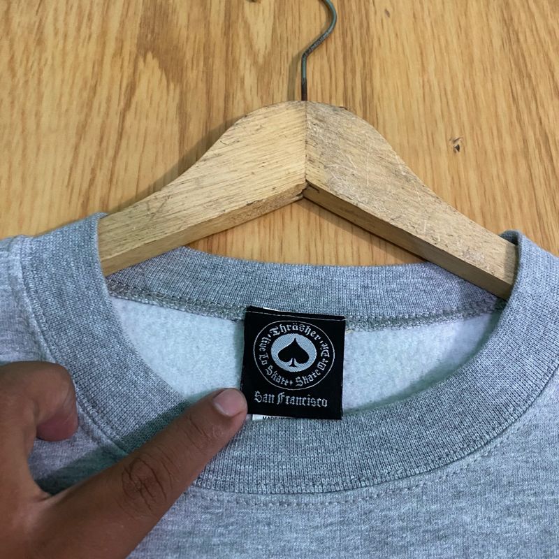 Thrasher Skater Sweatshirt Pria gray, foto 3