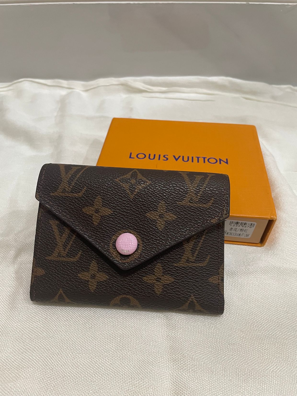 Louis Vuitton Luxury Wallet Wanita pink brown Preloved