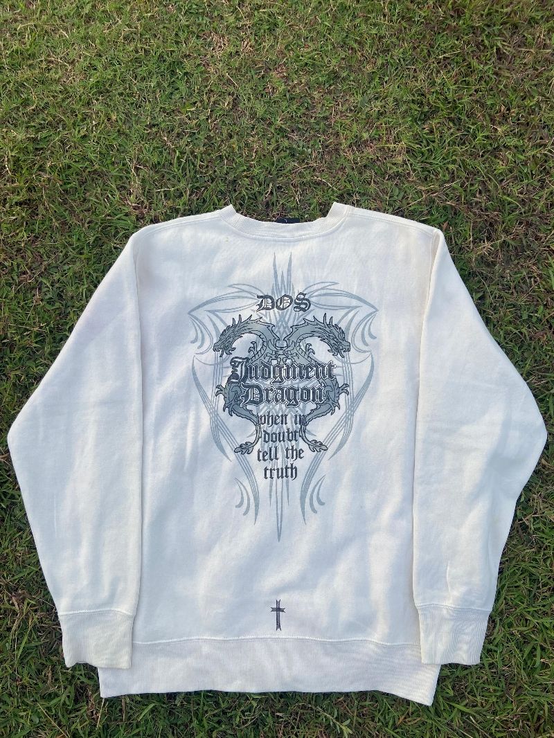 Y2K Sweater Pria white, foto 2